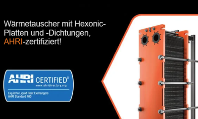 Wärmetauscher mit Hexonic-Platten und -Dichtungen, AHRI-zertifiziert!